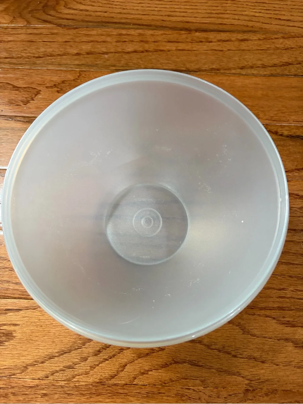 Tupperware Frosted Translucent Bowl Clear White with Lid*